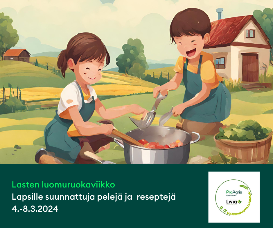 Kansikuva - Lapset laittamassa ruokaa